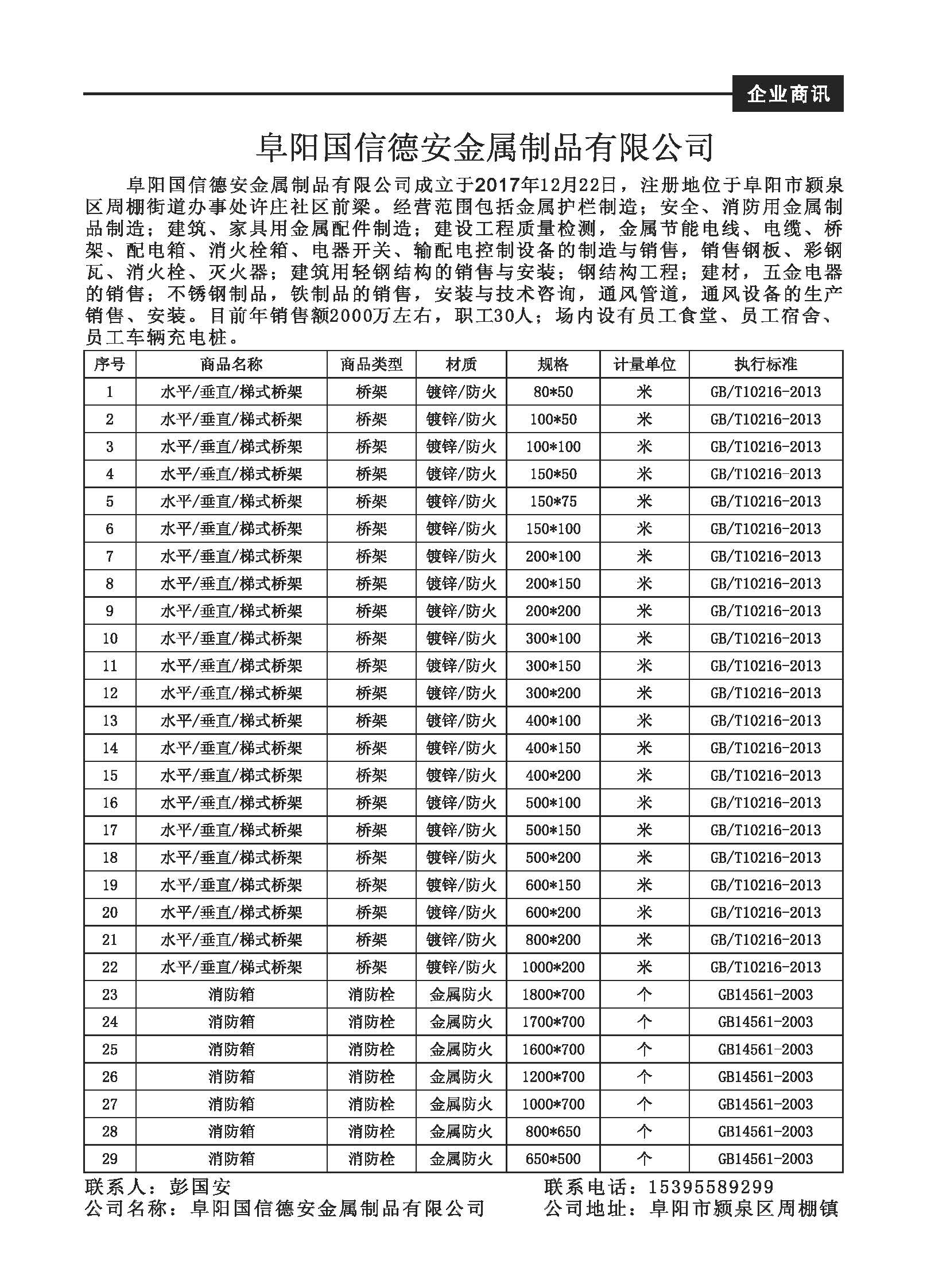 阜阳国信德安金属制品有限公司